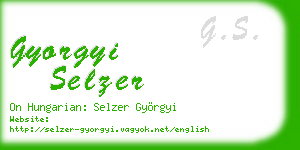 gyorgyi selzer business card